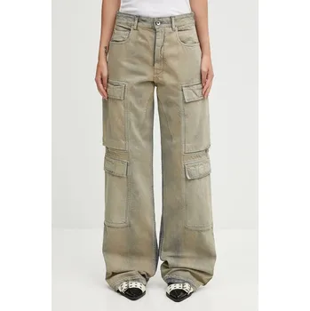 Dámské džíny Bavlněné džíny Rick Owens DRKSHDW Double Cargo, 27, béžová, 80X