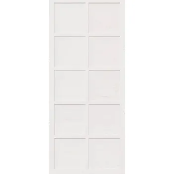 Interiérové dveře Posuvné dveře z masivního borovicového dřeva 870420 80/210/2,5 bílé