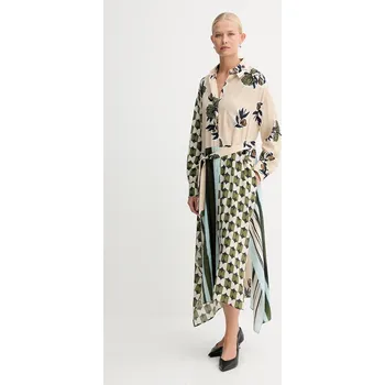 Dámské šaty Hedvábné šaty Weekend Max Mara PASSO 2525226022600 béžová 80X, vel. 38