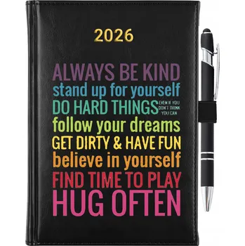 Kalendář Knižkový kalendář 2026 A5 černý