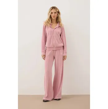 Dámské kalhoty Velurové teplákové kalhoty Bizuu VELORINA VELORINA.ROZOWY růžová 30X, vel. 38