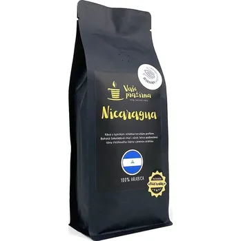 Káva Vaše Pražírna Káva Nicaragua Finca San Ramón, Jinotega, Caturra-Bourbon Hmotnost balení: 100 g, Namlít?: Středně mletá (espresso, filtr)