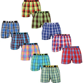 10PACK pánské trenky Styx sportovní guma vícebarevné (10B110110) M Možnost vrácení zboží ZDARMA do 120 dnů!