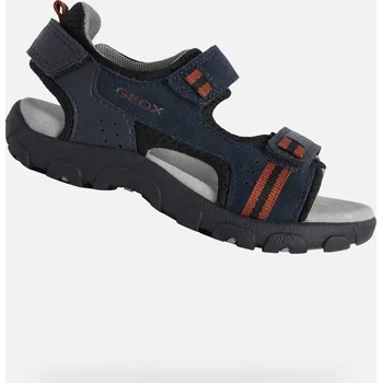 Chlapecké sandály Tmavě modré chlapecké sandály Geox Strada - Kluci GEOX černá | modrá | šedá 3417703