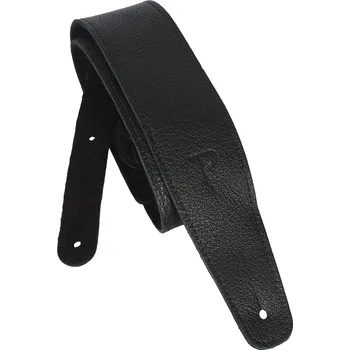 Kytarový popruh PERRI'S LEATHERS 7171 Saddle Leather Guitar Strap Black