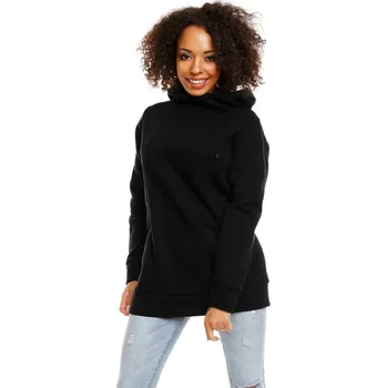 Těhotenská mikina Těhotenská a kojící mikina Lina černá, Velikost XXL, Barva Černá 1470