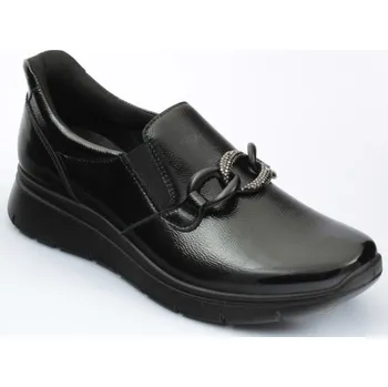 Dámské polobotky Santé IC/856530 dámská kožená vycházková obuv šíře H černá lak Barva: Černá, Velikost: 39