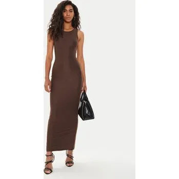 Dámské šaty Guess Každodenní šaty Kim W4YK0J KCDE0 Hnědá Bodycon Fit XS