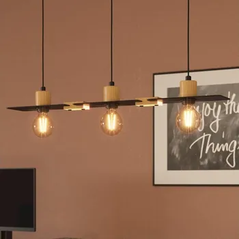 Eglo 43752 - Lustr na lanku BRAMERTON 3xE27/40W/230V