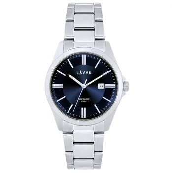 Hodinky LAVVU Pánské náramkové hodinky se safírovým sklem HALLAND Blue LWM0300 ( )