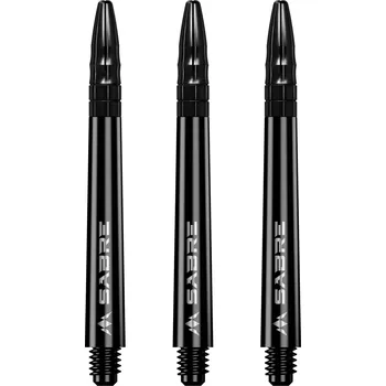 Příslušenství pro šipky Mission násadky na šipky Sabre, černý top, černé Délka násadky: 49 mm