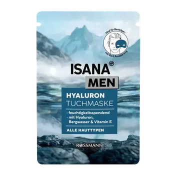 Pleťová maska ISANA Men Pleťová maska s horskou vodou a vitamínem E