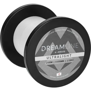 Mikado Pletená Šňůra Dreamline Ultralight 0.058mm/4.43kg/2100m Bílá 1 Cívka