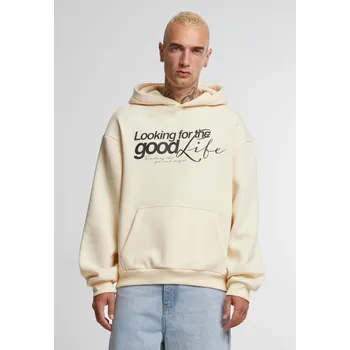 Pánská mikina Pánská mikina s kapucí For The Good krémová Mister Tee krémová 2946735