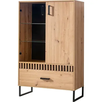 Komoda Slevadoma Komoda / vitrína OLYMPUS 06 | DUB ARTISAN / ČERNÁ