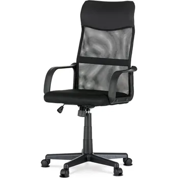 Kancelářská židle DONOIR, černá ekokůže a síťovina + PROVĚŘENO zákazníky + vyzvednutí ZDARMA