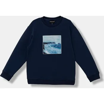 Chlapecká mikina Dětská mikina Emporio Armani EB000781.AF10126 námořnická modř 59X, vel. 164