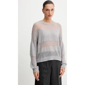 Dámský svetr Svetr s příměsí vlny Patrizia Pepe šedá barva, 2K0335 K296 2K0335.K296 90X, vel. 36