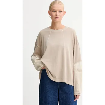 Tričko s dlouhým rukávem G-Star Washed 3D mix D27192.C756 béžová 80X, vel. L