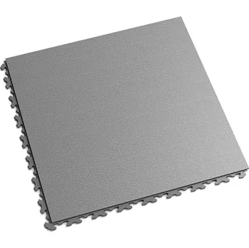 Venkovní dlažba Šedá plastová (PVC) zátěžová dlažba Fortelock Invisible (hadí kůže) - délka 45,3 cm, šířka 45,3 cm, výška 0,67 cm