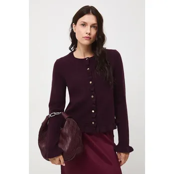 Dámský svetr Kardigan s vlnou Medicine RW25-SWD503 burgundské 93X, vel. XL
