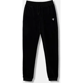 Dětské tepláky Guess černá barva, s aplikací, J4YQ20 K0232 J4YQ20.K0232.9BYA 99X, vel. 118-122