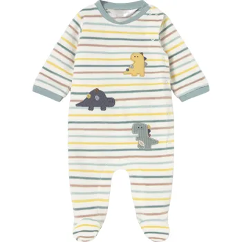 Dětská móda MAYORAL dětský overal dino pruh béžová vel. 75 cm