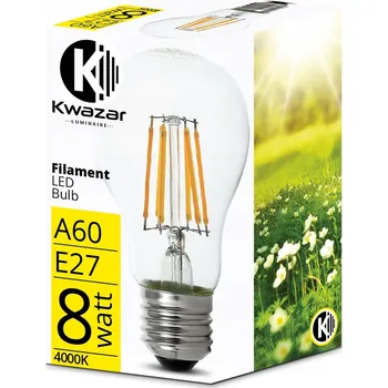 Žárovka LED žárovka Kwazar E27 8W 800 lm neutrální bílá kulatá