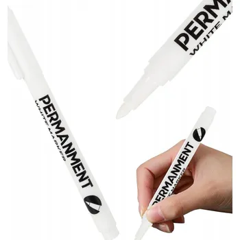 Permanentní Popisovač Bílý Voděodolný na Pneumatiky, Sklo, Kov, Ocel