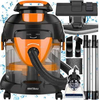 Vysavač Kraft&Dele KD482 1600 W černý 20 l nádoba, 3,5 l na vodu