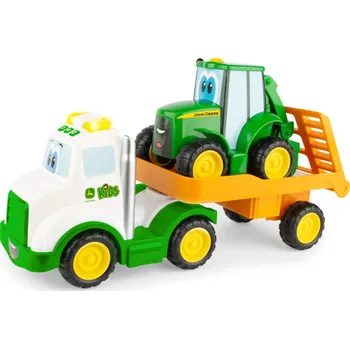 autíčko John Deere Kids Traktor Johny s tahačem 37 cm