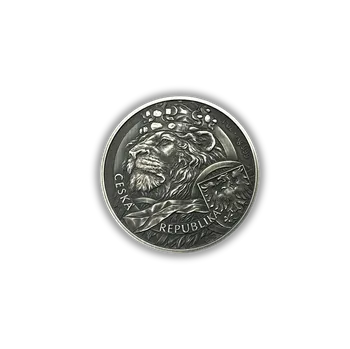 Stříbrná mince 1 oz Český lev 2025 Antique Finish