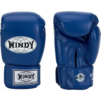 Boxerské rukavice Boxerské rukavice WINDY Classic ze syntetické kůže, modré, 14 oz