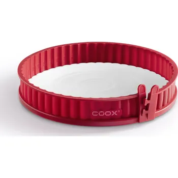 Nádoba na pečení Forma na koláč coox QUICHE s porcelán. základnou průměr 26 cm Barva: Červená