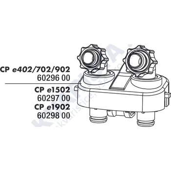 Akvarijní technika JBL Náhradní připojovací blok/adapter hadic k CristalProfi e4,7,901-2