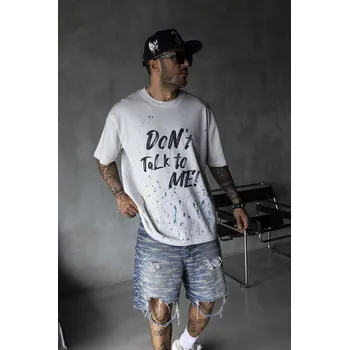 Pánské tričko Black Island Bíle tričko Don’t Talk to Me Velikost: S