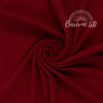 Bavlněný úplet Karmínová 338 *LIMITKA* (E) (Podzimní kolekce LIMITKA)