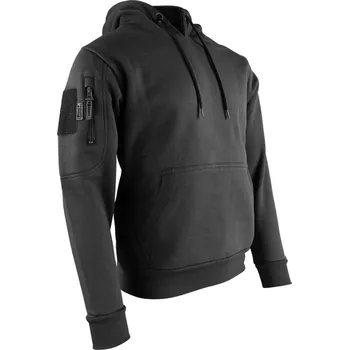 Pánská mikina KOMBAT UK Taktická mikina s kapucí černá Black Velcro Kombat® Tactical Velikost: XL