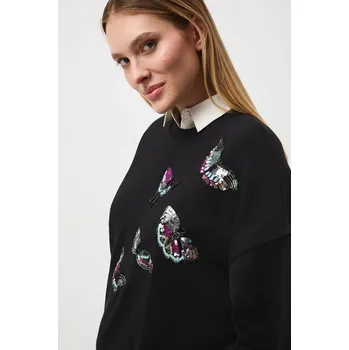 Dámská mikina Mikina Medicine dámská, černá barva, s aplikací RW25-BLD500 99X, vel. XL