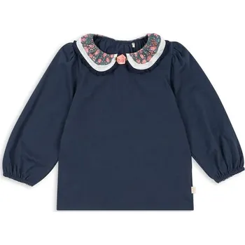 Dámská halenka Dětská bavlněná halenka Konges Sløjd PAMI BLOUSE GOTS KS103955.9BYA námořnická modř 59X, vel. 134-140