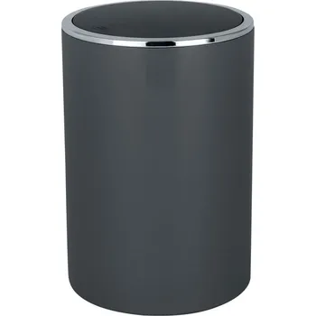 Odpadkový koš WENKO 25146100 - Koš INCA 18,5x25,5 cm antracit/lesk. chrom