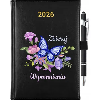 Kalendář Knižkový kalendář 2026 A5 černý