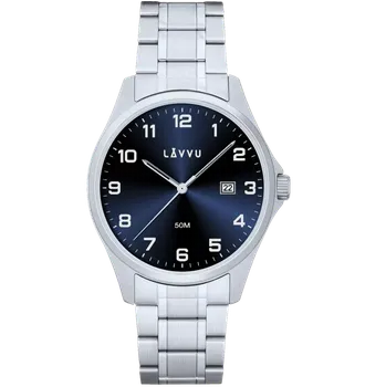 Hodinky LAVVU Náramkové ocelové pánské hodinky GLIMT Blue LWM0321 ( )