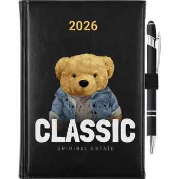 Kalendář Knižkový kalendář 2026 A5 černý