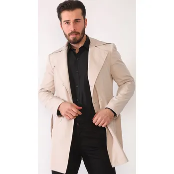 Pánský zimní kabát Pánský kabát dewberry dewberry černá | krémová 1330328