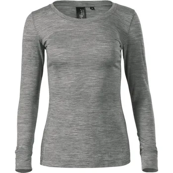 Dámské tričko Malfini Dámské tričko MERINO s dlouhým rukávem Barva: Tmavě šedá, Velikost: L