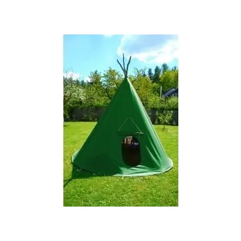 Stan Dětské týpí, (teepee, tipi) pr. 2,8 m (3m) - zelená BOtypi28bil