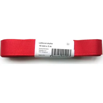 Stuha Látková stuha 3 m Červená
