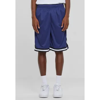 Pánské kraťasy Stripes Mesh - tmavěmodrá/černá/bílá Urban Classics modrá 2712241