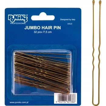 Sponka do vlasů Ponik's 32 ks zlatá